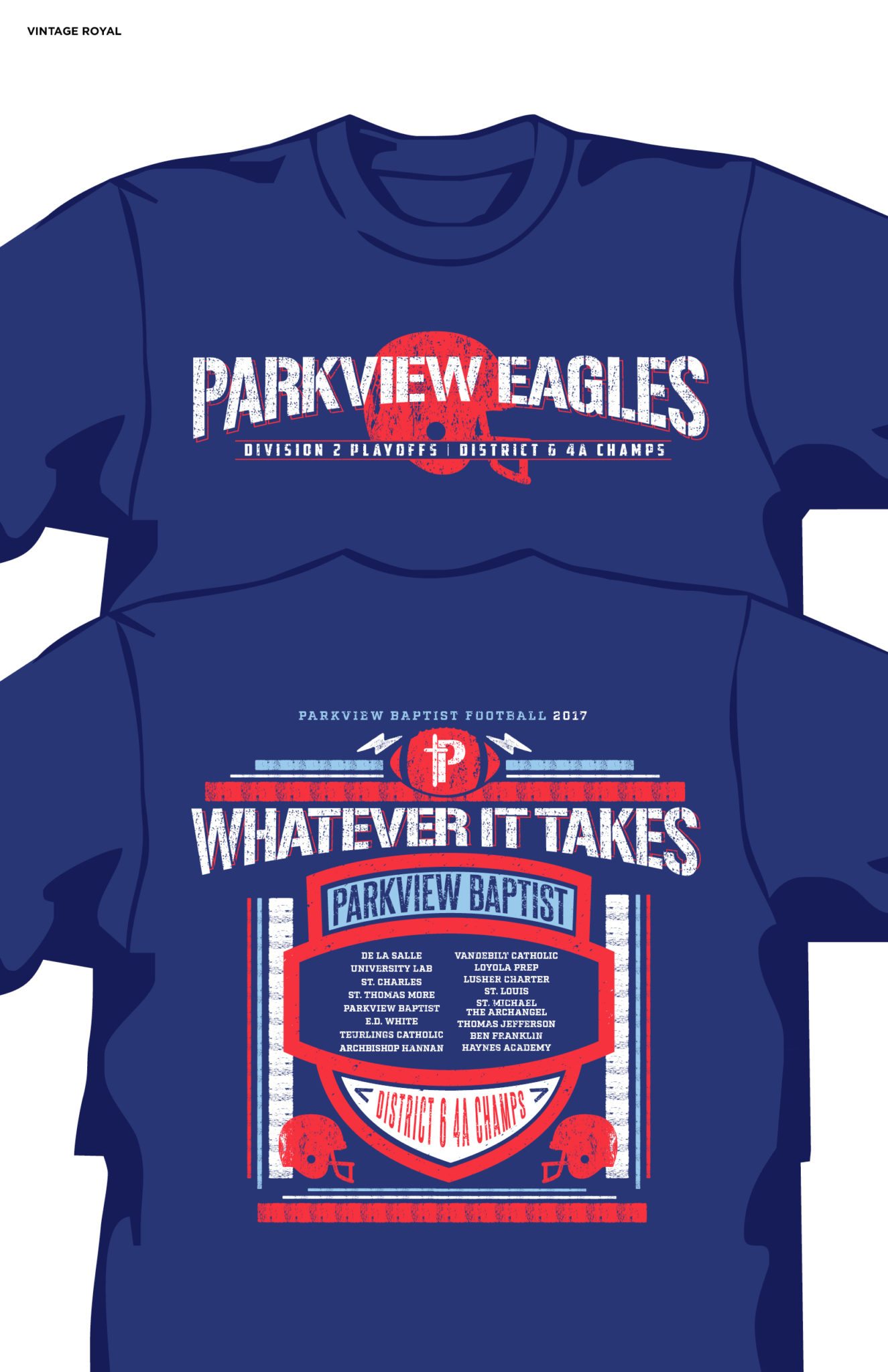 District Champion Football Team & Playoff T-Shirts - Parkview Baptist  SchoolParkview Baptist School